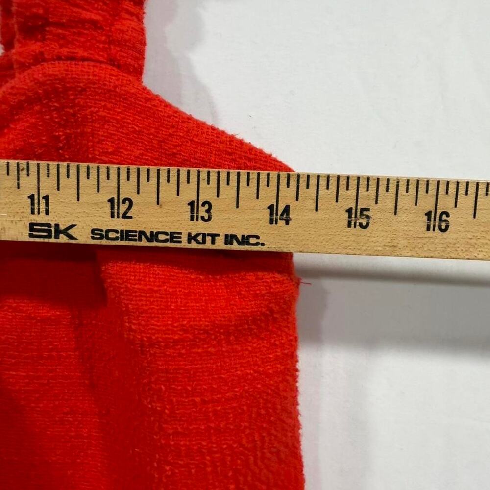 Madewell Red Terry Cloth Ruffle Strap Tie Front Tank Sz XS Preppy! - Picture 4 of 6